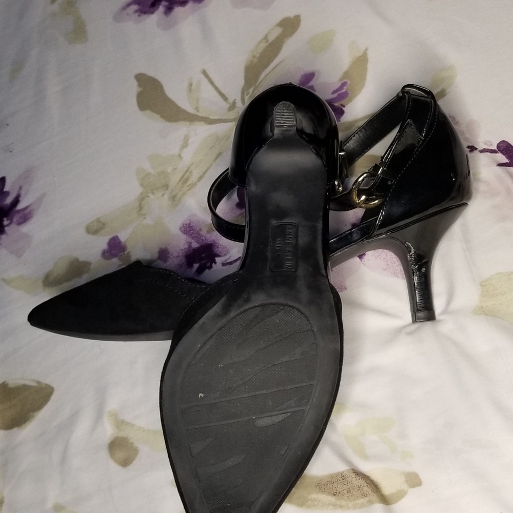 Anne Kline Kitten Heel w/ Ankle strap - Picture 6 of 7